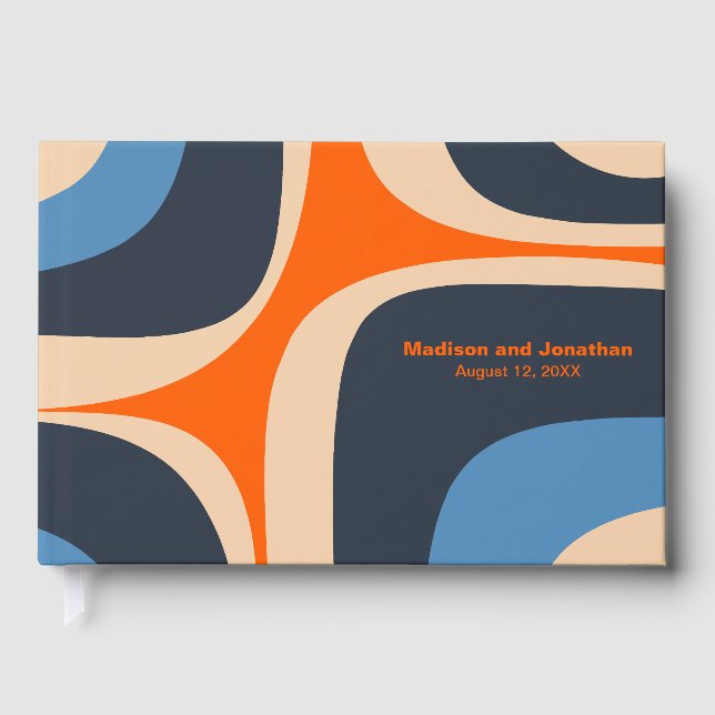 Livro De Visitas Modernista moderno do Groove Retroativo do meio sé (Frente)