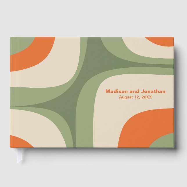 Livro De Visitas Modernista moderno do Groove Retroativo do meio sé (Frente)