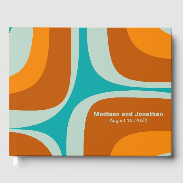 Livro De Visitas Modernista moderno do Groove Retroativo do meio sé (Frente)