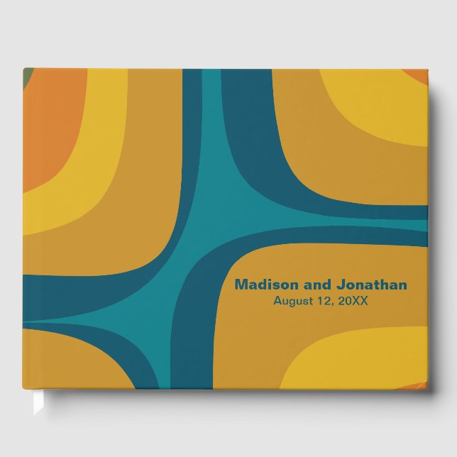 Livro De Visitas Modernista moderno do Groove Retroativo do meio sé (Frente)