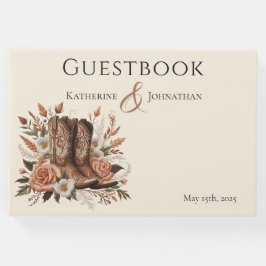 Livro De Visitas Moderno País Elegante - Flores Ocidentais