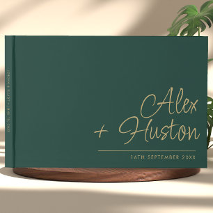 Livro De Visitas Moderno Personalizado Com Casamento De Caligrafia