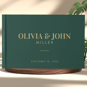 Livro De Visitas Moderno Personalizado com Recepção de casamento de