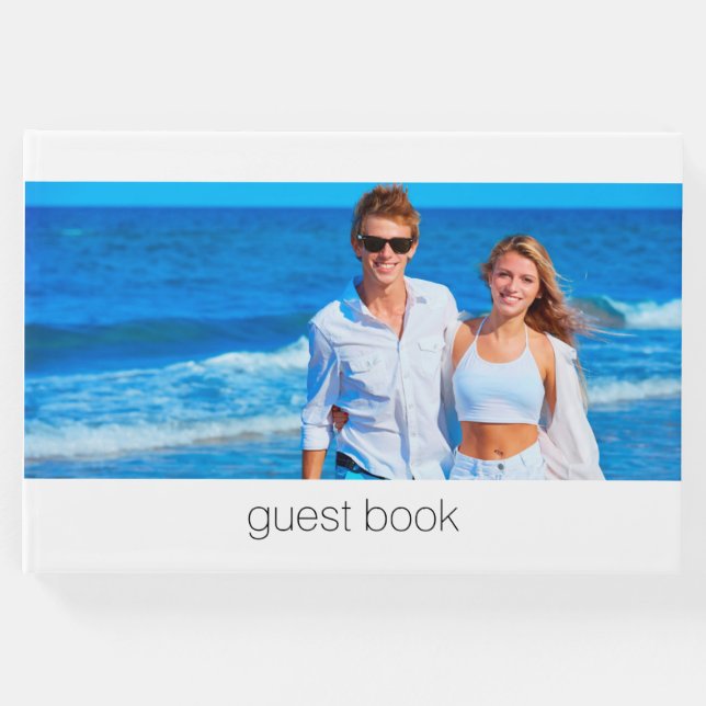 Livro De Visitas Moderno Simples | Foto (Frente)