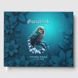 Livro De Visitas Momento da Sabedoria, a coruja mágica, majestosa, 