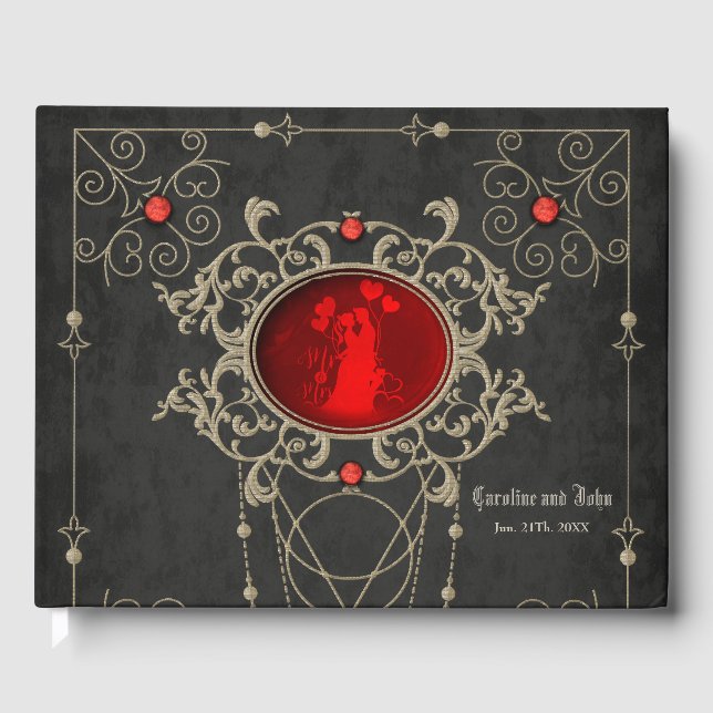 Livro De Visitas Momentos ouro de amor. (Frente)