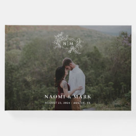 Livro De Visitas Monograma e Casamento Fotográfico de Pumpkin