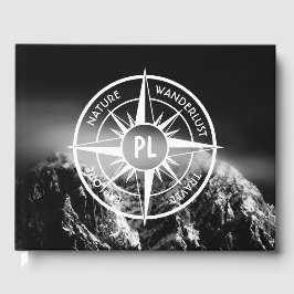 Livro De Visitas Montes dramáticos do emblema da estrela da Compass