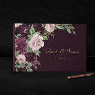 Livro De Visitas Moody Passions Beterrabas de roxo de vinho dramp