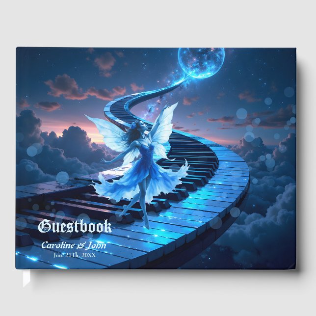 Livro De Visitas Moonlight Rehearsal – Dancing in the moonlight.  (Frente)