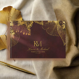 Livro De Visitas Moonlight Romance Wedding Burgundy ID881