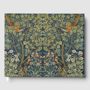Livro De Visitas Morris Vintage Pheasant squirrel & Flor Patterno