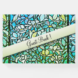 Livro De Visitas Mosaico Verde Floral