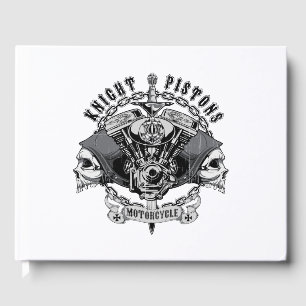 Livro De Visitas motocicleta dos pistões cavaleiros