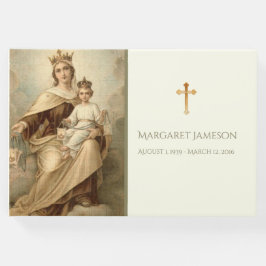 Livro De Visitas MOUNT CARMEL Virgem Maria Memorial Funeral
