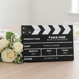 Livro De Visitas Movie Film Clap Board Wedding