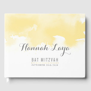 Livro De Visitas MTD MITZVAH: bonito cor amarela