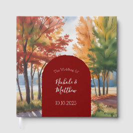 Livro De Visitas Mudança Rústica do Casamento das Folhas