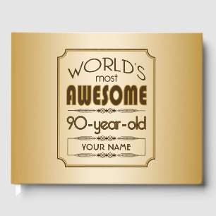Livro De Visitas Mundo Dourado da celebração do aniversário do 9