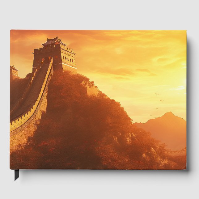Livro De Visitas Muro de excelente da China Sunset - Majestoso (Frente)