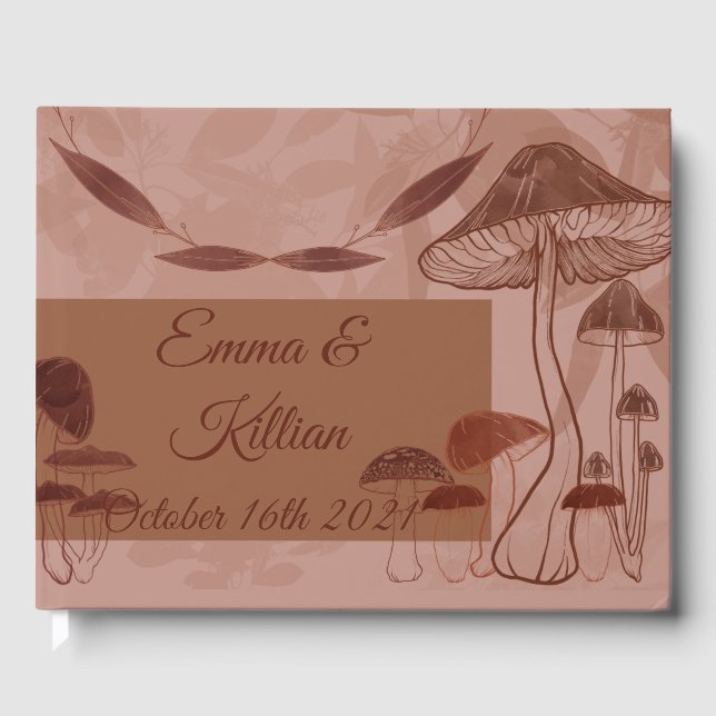 Livro De Visitas Mushroom Love (Frente)