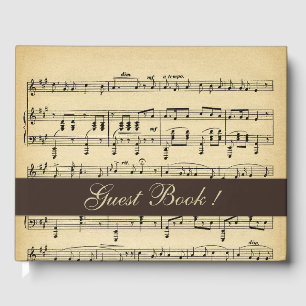 Livro De Visitas Música Antiga Marrom Atualizada
