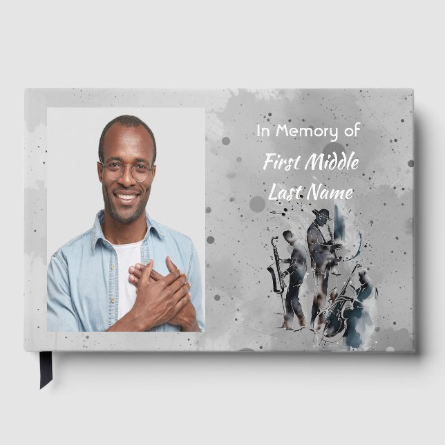 Livro de Visitas  Músico Jazz  (Frente)