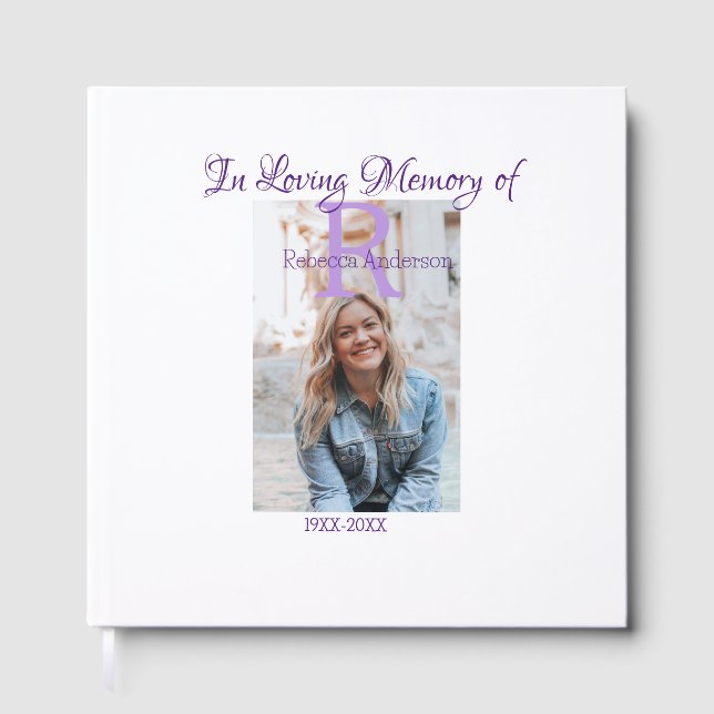 Livro De Visitas Na memória amorosa da memória, adicione ano n (Frente)