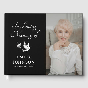 Livro De Visitas Na memória de amor  Movimentos Brancos Memorial F