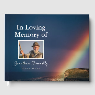 Livro De Visitas Na memória de amor Ocean Rainbow Memorial Funera