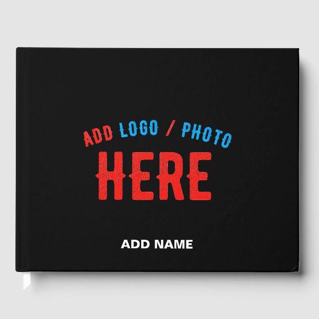 LIVRO DE VISITAS NA MODA MODERNO PERSONALIZÁVEL NEGRO VERIFICADO CO (Frente)