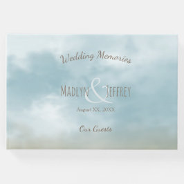 Livro De Visitas Na praia oceânica, lembranças de casamento.