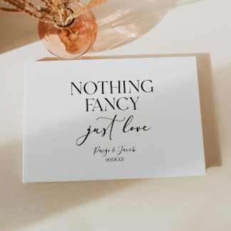 Livro De Visitas Nada de Luxo, Apenas Amor Casamento Minimalista Ca