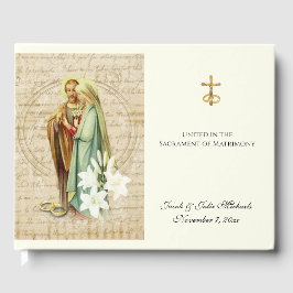 Livro De Visitas Nascença católica noiva e noivos