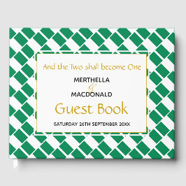 Livro De Visitas NIGERIA FLAG Christian Scripture Wedée nigeriano
