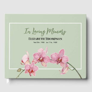 Livro De Visitas No Loving Memory Funeral Watercolor Hydrangea