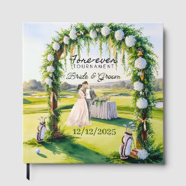 Livro De Visitas Noiva de Casamento GOLF e Bolas de Golfe do Grove