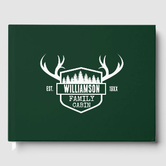 Livro De Visitas Nome da família de cabina verde