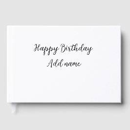 Livro De Visitas Nome de adição de aniversário de feliz título míni