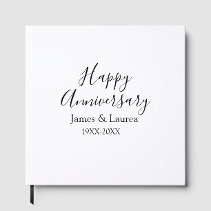 Livro De Visitas Nome do casamento do aniversário feliz data ano si