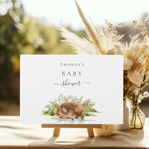 Livro De Visitas Nome do veado chá de fraldas