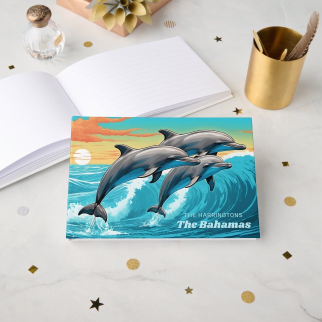 Livro De Visitas Nome e local personalizados (Frente aberta)