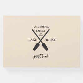 Livro De Visitas Nome Personalizado da Família Lake House