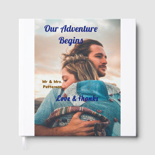 Livro De Visitas Nossa aventura começa adicionar foto de casal amor
