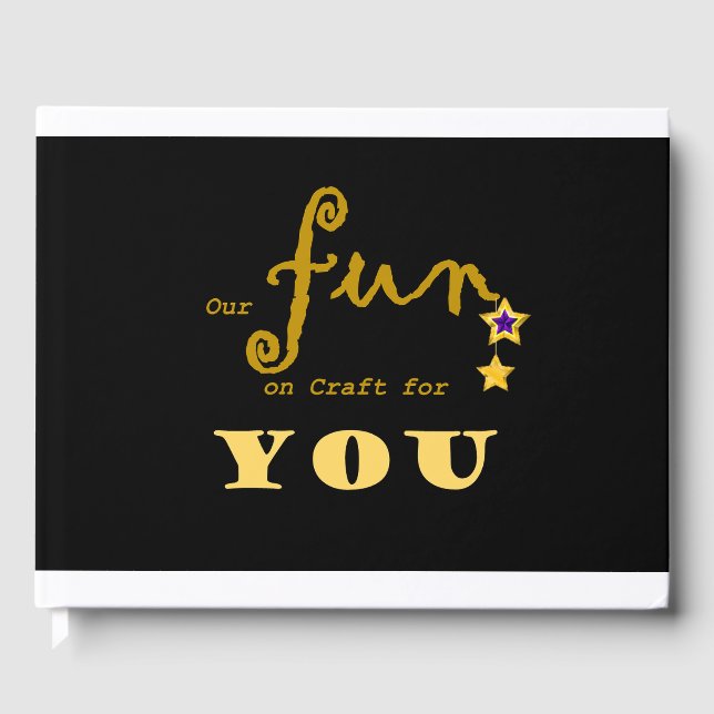 Livro De Visitas Nossa diversão em artesanato para você (Frente)