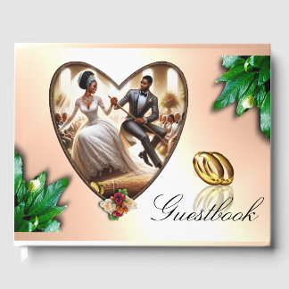 Livro De Visitas Nossa Felicidade do Dia do Casamento Elegante