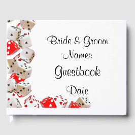 Livro De Visitas Notebook de Guestbook Casino Wedding