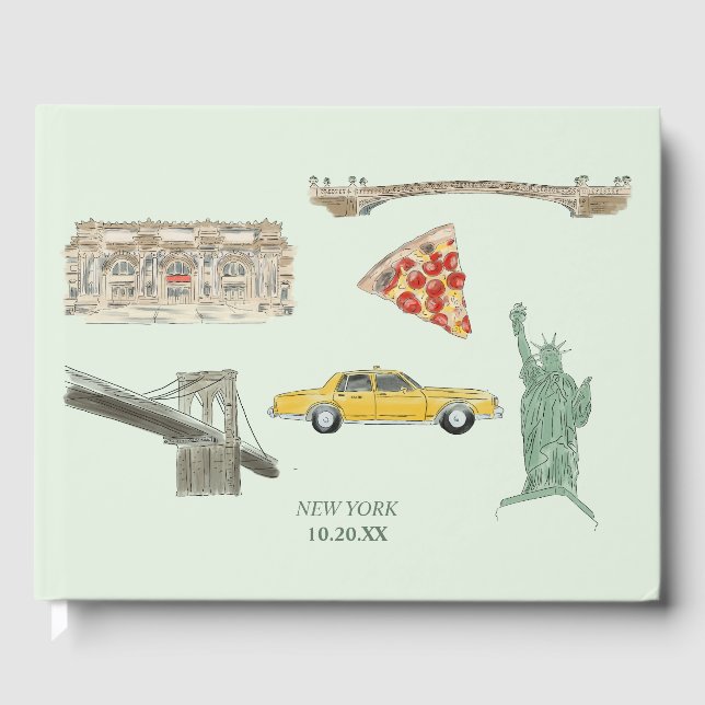 Livro De Visitas Nova Iorque Wedding (Frente)