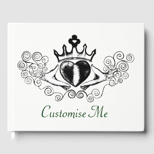 Livro De Visitas O Claddagh (Preto)