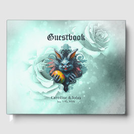 Livro De Visitas O coelho Páscoa assustador,